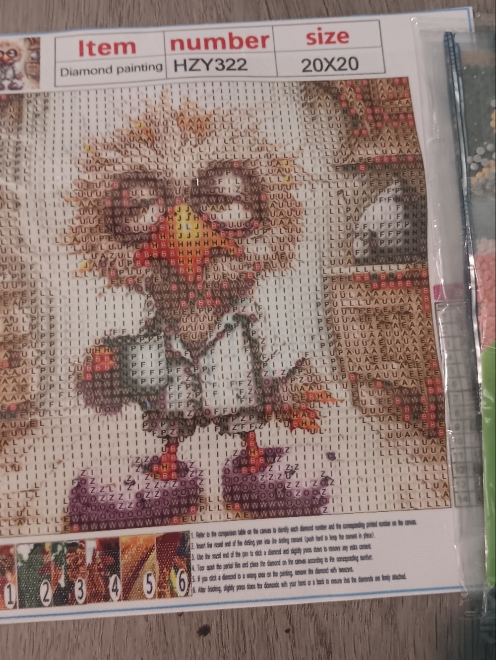 Sleepy Chick With Coffee Diamond Art Painting Kit 20x20